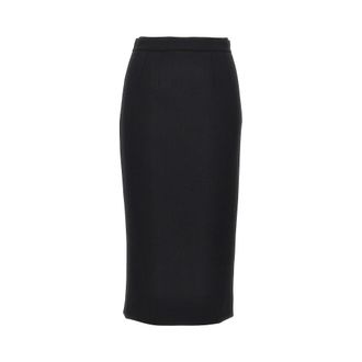 Dolce & Gabbana Stretch wool midi skirt Woman 42