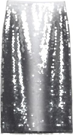 Sportmax Rokken, Dames, Grijs, L, Lange Rok