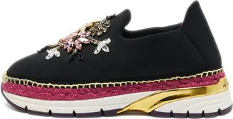 Dolce & Gabbana Sneakers con decorazione in cristalli - Nero