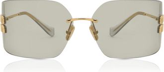 Miu Miu MU54YS 5AK30B Womens Sunglasses Gold Size 80