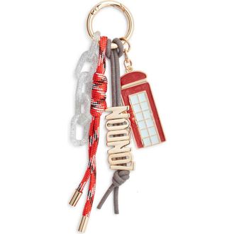 Chelsea28 London Travel Bag Charm in Red Multi- Gold at Nordstrom