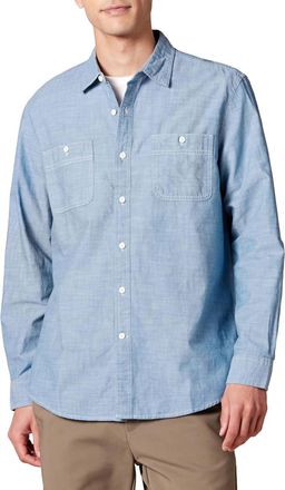 Filson Chambray Button Down Shirt In Light Indigo