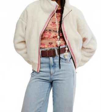 Free People Alpine Sherpa Jacket In White Swan