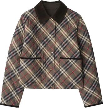 Burberry Checked Quilted Jacket - Womens - Cotton/Polyester