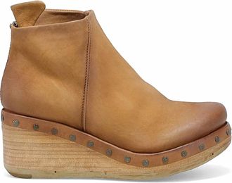 A.S.98 Womens Savina Wedge Bootie In Camel