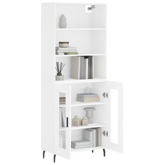 Berkfield Home Highboard White 69.5x34x180 cm Engineered Wood