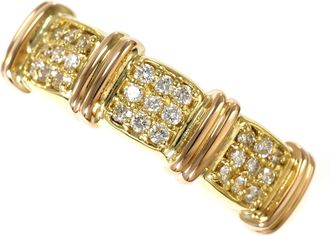 C&A Pink Gold Yellow Gold Yellow Gold (18K) Pink Gold (18K) Band Ring (Pre-Owned)