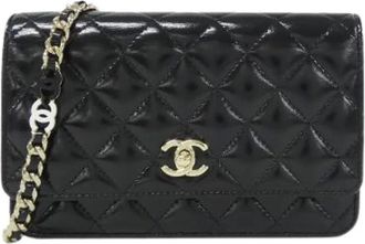 Chanel Pre-owned Lambskin Chain Wallet - - Pre-owned - Donna - Nero - ONE SIZE