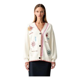 Never Fully Dressed Embroidered Martha Cardigan - Dames - Truien - Veelkleurig - Maat: M Viscose
