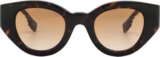 Burberry Meadow Brown Gradient Oval Ladies Sunglasses BE4390 300213 47