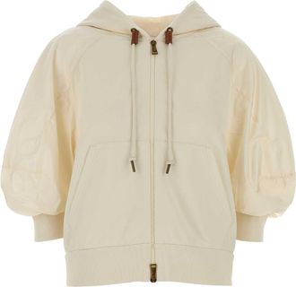 Moncler Ivory Cotton Sweatshirt