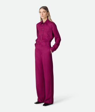Bottega Veneta Viscose And Silk Twill Pants - Bottega Veneta