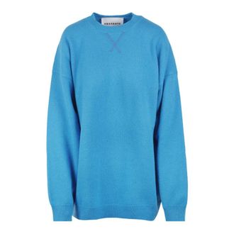 Amaranto Round-neck Knitwear, female, Blue, S, Round-neck Knitwear