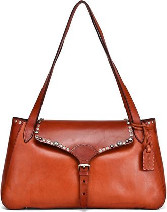 OLD TREND Monarda Genuine Leather Minimal Everyday Shoulder Bag in Cognac at Nordstrom