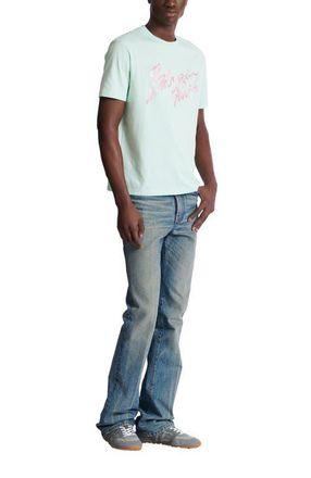 Balmain Printed cotton T-shirt in Green at Nordstrom, Size Xxx-Large