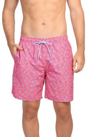 Tailorbyrd Abstract Swim Shorts in Salmon at Nordstrom Rack, Size Small