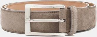 Scarosso Classic Belts in Taupe Suede at Nordstrom, Size 105