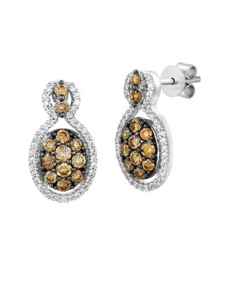 Le Vian Chocolate Cluster 14K 1.07 Ct. Tw. Diamond Drop Earrings