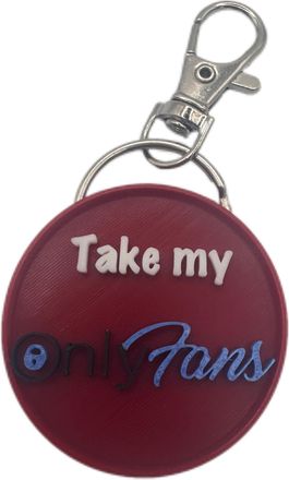 Generic Customizable NFC Onlyfans Keychain - Personalized Social Media Tag for Easy Sharing