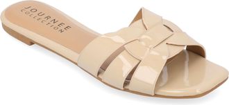 Journee Collection Women & apos;s Arrina Medium and Wide Width Flat Sandals