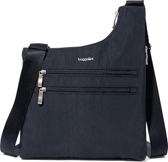 Baggallini Drift Slim Crossbody Cross Body Womens Handbags French Navy, Nylon