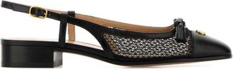 Valentino Garavani Valet Du Roi Slingback Ballerina - Dames - Pumps - Zwart - 37 EU - Leer - Schoenen