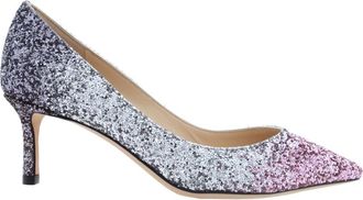 Jimmy Choo London Romy 60 Glitter Fabric Pumps, Brand Size 34 ( US Size 4 )