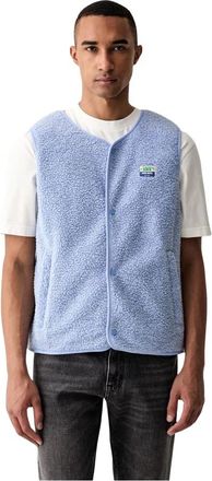 American Vintage Hoktown Vest - Heren - Bodywarmers - Blauw - M - Polyester - Jassen