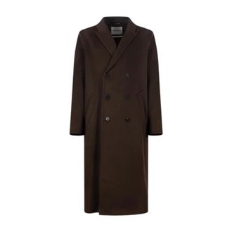 Amaranto Double-Breasted Coats, male, Brown, Size: S Cappotto Outdoor