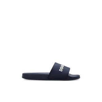 Dsquared2 Sliders, male, Blue, Size: 11 US Flip-flops with logo
