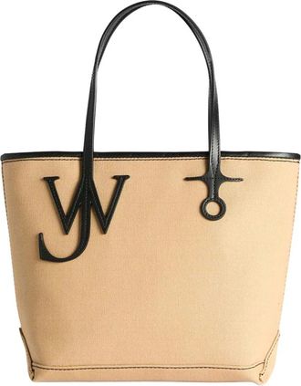 J.W.Anderson Small Anchor Canvas & Leather Tote - Dames - Shoppers - Beige - ONE Size - Katoen - Tassen