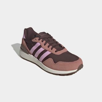 adidas Sneaker ADIDAS SPORTSWEAR RUN 60S 4.0, Damen, Gr. 40, braun (shadow braun, bliss lila, warm clay), Leder, Textil, Schuhe Sneaker
