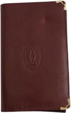 Cartier Pre-owned Leren Portemonnee - Dames - Vintage Accessoires - Rood - ONE Size - Leer - Vintage