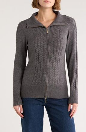 Cyrus Double Zip Cardigan in Gunmetal at Nordstrom Rack, Size Medium