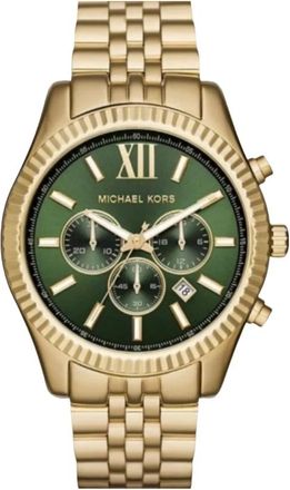 Michael Kors Accessoires, Heren, Geel, ONE Size, Lexington Chronograph Horloge