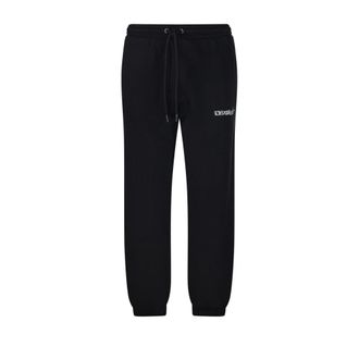 Off-white Sweatpants, male, Black, Size: XL Heraldic Arrow Cuffed Sweatpant