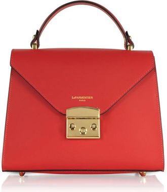 Le Parmentier Handbags - Dames - Schoudertassen - Rood - ONE Size - Leer - Tassen