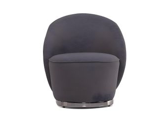 Vente-Unique Sill&oacute;n de tela bouclette antracita ELFIRA de Pascal Morabito