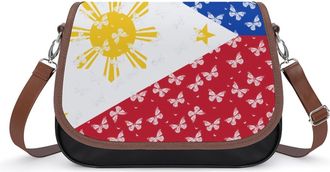 Generic Philippines Flag Crossbody Bags for Women Shoulder Messenger Bag Purse Handbags