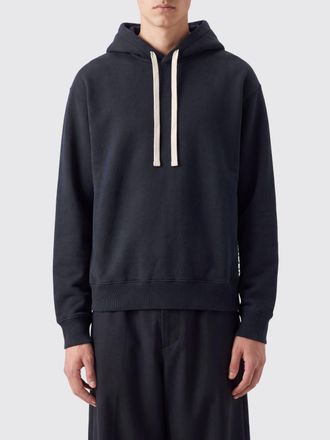 Jil Sander Relaxed Fit Cotton Hoodie with Dropped Shoulders