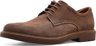 Ecco London Oxford Mens Shoes Cocoa Brown Suede : EU 44 (US Mens 10-10.5) M, Leather