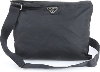 Prada Black Nylon Shoulder Bag (Pre-Owned)