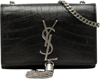 Saint Laurent Pre-owned Kate Cross Body Bag - Dames - Vintage Schoudertas - Zwart - ONE Size - Leer - Vintage