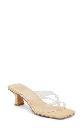 Dolce Vita Brevel Vinyl Translucent Strap Sandal in Crystal Jelly at Nordstrom, Size 6.5