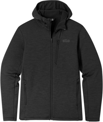 Stio | Mens Glide Power Stretch Full Zip Hoodie, Size Extra Large in Abyss Heather