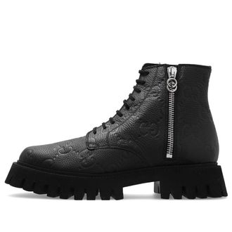 Gucci GG leather boot Black 699584-AACJC-1000
