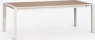 Sklum Mesa De Comedor Rectangular 215-275x100 Cm Extensible En Aluminio Amalfi Sklum