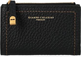Gianni Chiarini Bubble Zip Portemonnee - Dames - Accessoires - Zwart - Maat: ONE Size Zijde