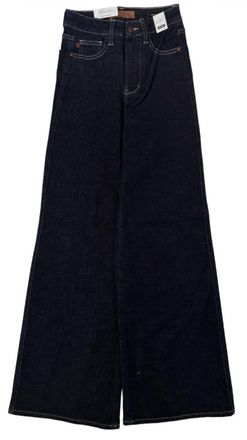 Judy Blue Womens High Waist Tummy Control Retro Wide Leg Jeans In Blue