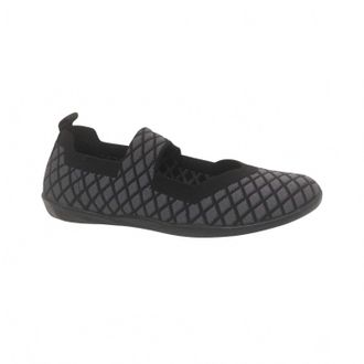 bernie mev. Womens Cuddly Flat Shoes In Black/grey